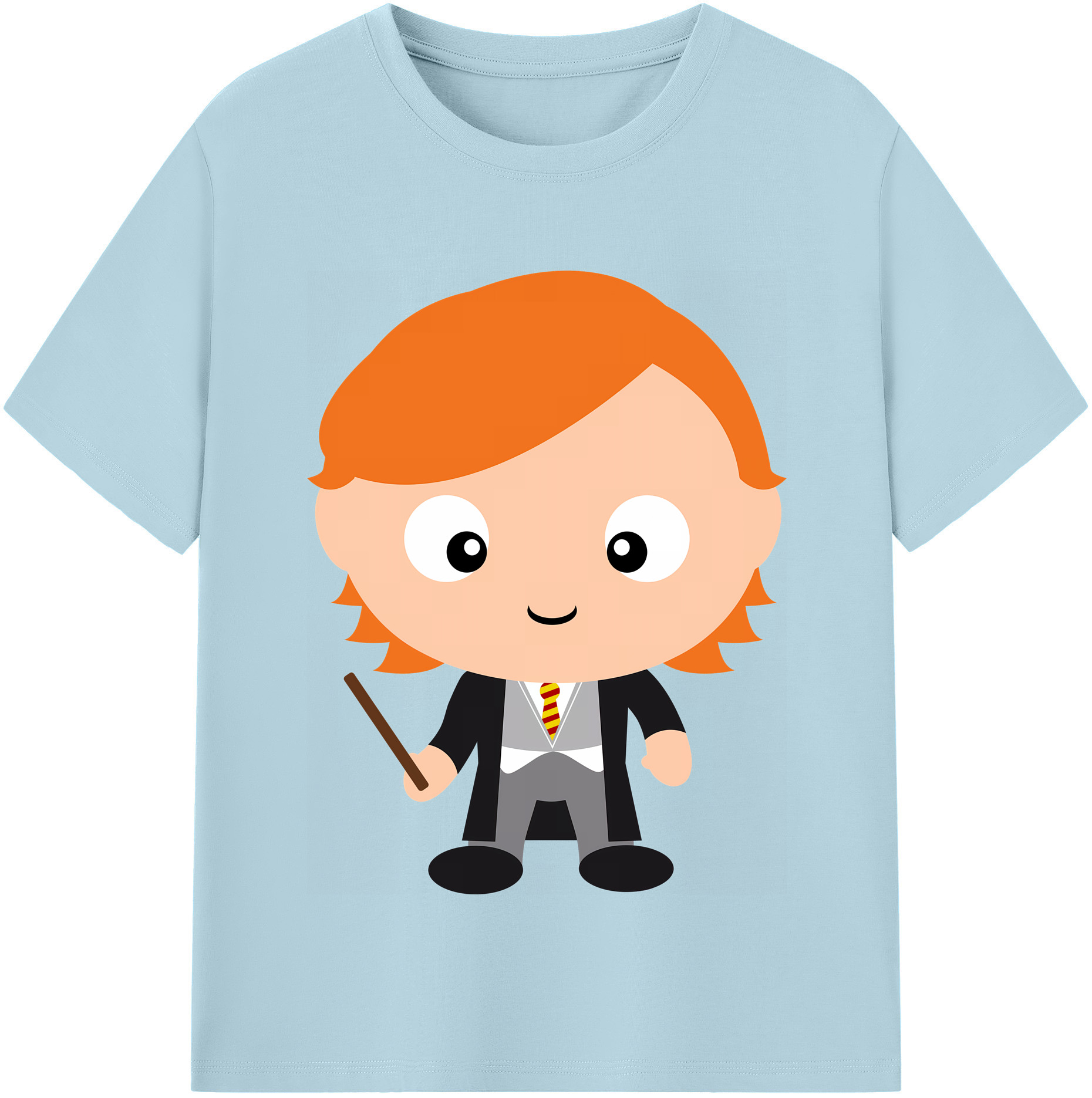 （画像用） Harry Potter ハリー・ポッターシリーズ 綿100％半袖Tシャツ（フロントプリント）